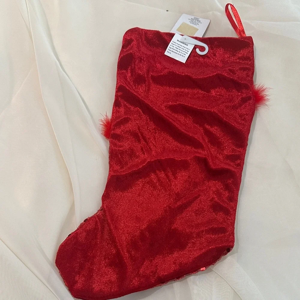 Sparkling Red Holiday Stocking